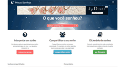 Desktop Screenshot of meus-sonhos.org