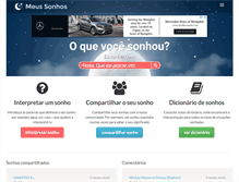 Tablet Screenshot of meus-sonhos.org